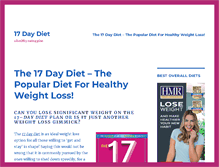 Tablet Screenshot of 17-daydietplan.com